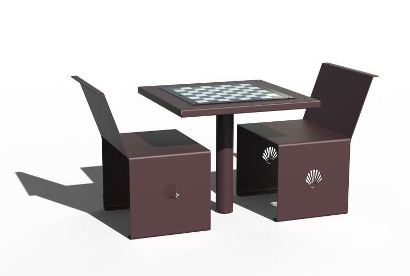 Table de jeux d'échecs à Miserey-Salines